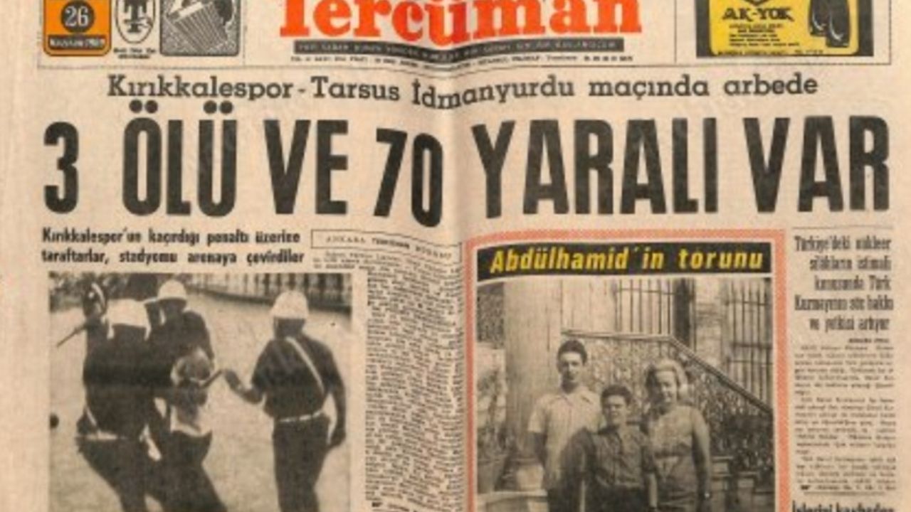 4 Ölümlü Kırıkkalespor-Tarsus Maçı