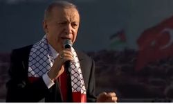 Cumhurbaşkanı Filistin mitinginde konuştu