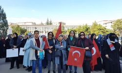 Kırıkkaleli bayanlardan Filistin'e destek.
