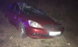 Kırıkkale'de şarampole düşen otomobildeki 2 kişi yaralandı