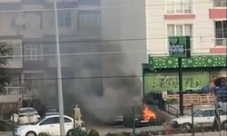 Kırıkkale'de Korkutan Yangın:Park Halindeki Araba Alev Aldı
