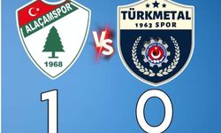 Türk Metal Sendikası 1963 Spor ,Alaçam Spor'a 1-0 yenildi.