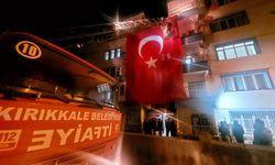 Şehidimizin baba ocağı bayraklarla donatıldı