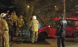 Kırıkkale'de otomobilde çıkan yangın hasara yol açtı
