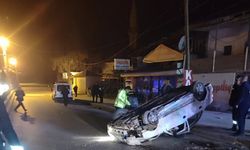 Kırıkkale'de devrilen otomobilin sürücüsü öldü