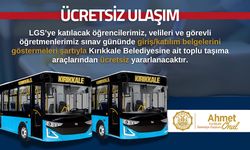 Kırıkkale'de LGS'ye Girecek Öğrencilere Ücretsiz Ulaşım