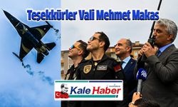 Teşekkürler Vali Mehmet Makas