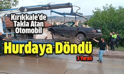 Kırıkkale'de Takla Atan Otomobil Hurdaya Döndü