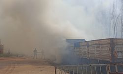 Korkutan Yangın: 2 Kamyon, 4 Konteyner Zarar Gördü