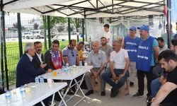 CHP İl Başkanı işçi eylemine destek verdi