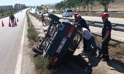 Kırıkkale'de Otomobil Takla Attı: 1 Yaralı