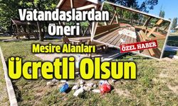 Vatandaşlardan Öneri : Mesire Alanları Ücretli Olsun