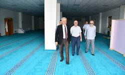 Vali Makas, Bayraktepe Camii'nde İncelemelerde Bulundu