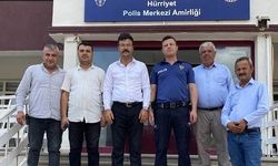 Muhtarlardan Yeni Karakol Amirine Ziyaret