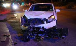 Cip İle Motosiklet Çarpıştı: 2 Yaralı