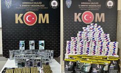Kırıkkale'de Çok Sayıda Kaçak Malzeme Yakalandı