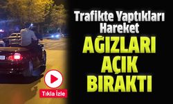 Trafikte Yaptıkları Hareket Ağızları Açık Bıraktı