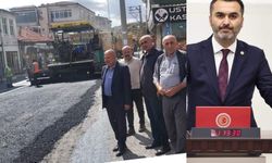 Keskin İlçe merkezi asfaltlanıyor.