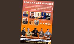 Bozlak gecesi 25 Eylül'de