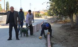 Barbaros Caddesi'nde Kaldırım Çalışmaları Devam Ediyor