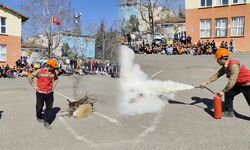 Sulakyurt’ta Öğrencilere Yangın Tatbikatı Eğitimi Verildi