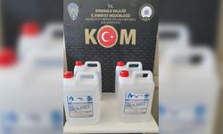 Kırıkkale'de 20 Litre Kaçak Etil Alkol Ele Geçirildi