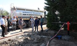 Boşa Akan Kaynak Su Artık Parkı Sulayacak