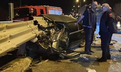 Tofaş Bariyere Ok Gibi Saplandı:1 Yaralı