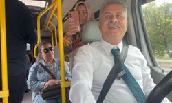 Başkan Sungur, Direksiyon Başına Geçti, Vatandaşla Yolculuk Etti