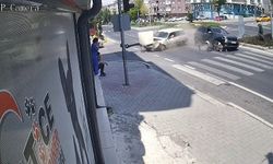 Kaza Anı Kamerada: Vatandaşın Rahat Tavırları Dikkat Çekti