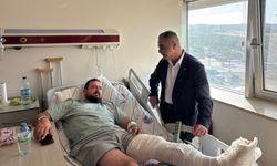Kazada Yaralanan Çakıroğlu’na Moral Ziyareti