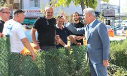 Başkan Sungur çalışmaları yerinde inceledi