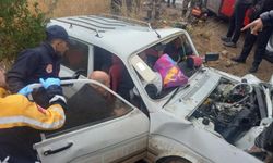 Yoldan Çıkan Araç Kaza Yaptı İki Kişi Yaralandı