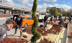 Yahşihan’da Orta Refüj ve Peyzaj Çalışmaları Sürüyor