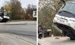 Otobüs yolda tehlike saçtı