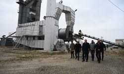 Vali Makas Yahşihan’daki Asfalt Tesisini İnceledi