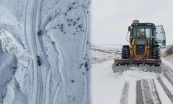 Kırıkkale'de Karla Kaplanan Köy Yolları Yeniden Ulaşıma Açıldı