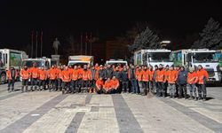 Kırıkkale Belediyesi Buzlanmaya Karşı Gece Boyu Çalıştı