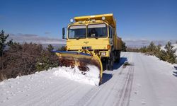 Uzunlar Köyü’nde Karla Mücadele Sürüyor