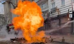 Doğal Gaz Boru Hattı Patladı, Alevler Metrelerce Yükseldi