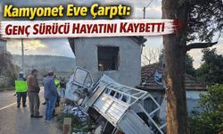 Kamyonet Eve Çarptı: Genç Sürücü Hayatını Kaybetti.