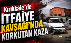 Kırıkkale’de İtfaiye Kavşağı’nda Korkutan Kaza