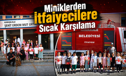 Miniklerden İtfaiyecilere Sıcak Karşılama