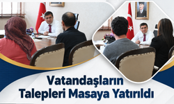 Vatandaşların Talepleri Masaya Yatırıldı