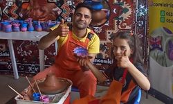 Karakeçili’de Minik Eller Çamura Hayat Verdi