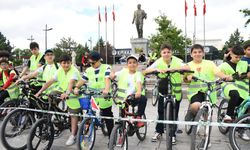 Kırıkkale'de Pedallar Sağlıklı Yaşam İçin Çevrildi