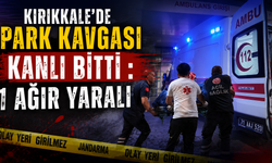 Kırıkkale'de Park Kavgası Kanlı Bitti : 1 Ağır Yaralı