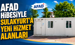 AFAD Hibesiyle Sulakyurt'a Yeni Hizmet Alanları
