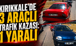 Kırıkkale'de 3 Araçlı Trafik Kazası: 1 Yaralı