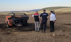 Delice'nin 2 köyünde araziler Kül oldu